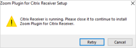 error window