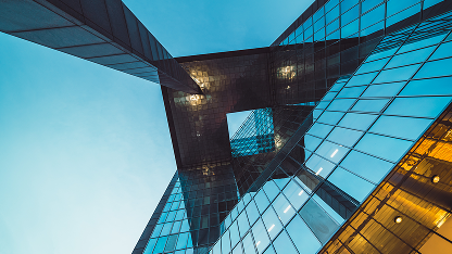 Modern Building abstract window reflections